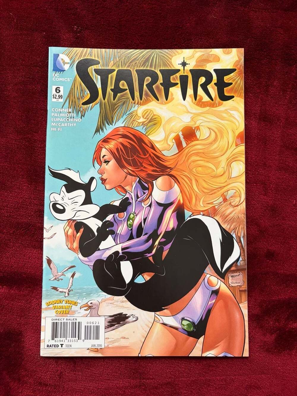 Starfire #6 Looney Tunes Variant Cover (DC Comics, 2016)
